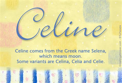 celine namenstag|celine name meaning girl.